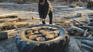 Как быстро колоть дрова. Лайфхак для сельчан и дачников! Жизнь в деревне