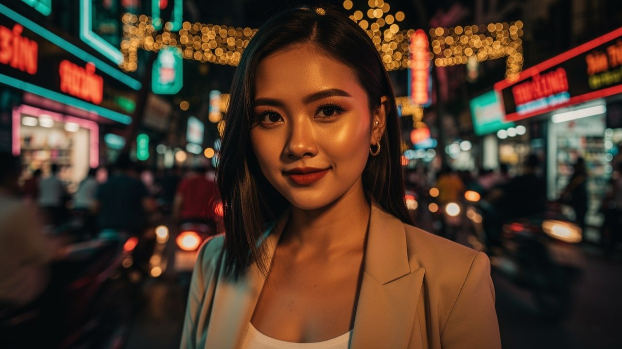 Ханой в Рождество шум праздника туристы и ночной хаос города ✨🌃 смотреть онлайн