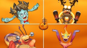 Огненное Убежище - Все Монстры, Песни и Анимации (My Singing Monsters, Мои Поющие Монстры, Msm, Мсм)