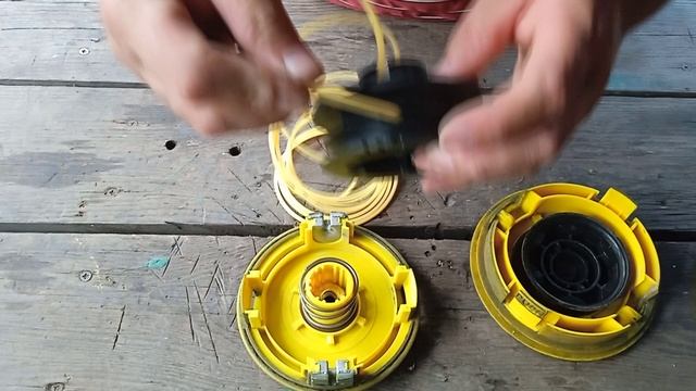 КАК ЗАМЕНИТЬ ЛЕСКУ В КАТУШКЕ БЕНЗОТРИМЕРА. 2 СПОСОБА. смотреть онлайн