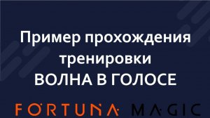 Пример прохождения тренировки ВОЛНА В ГОЛОСЕ