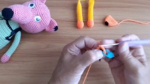 Вяжем лисичку ч.1 ручки ушки.