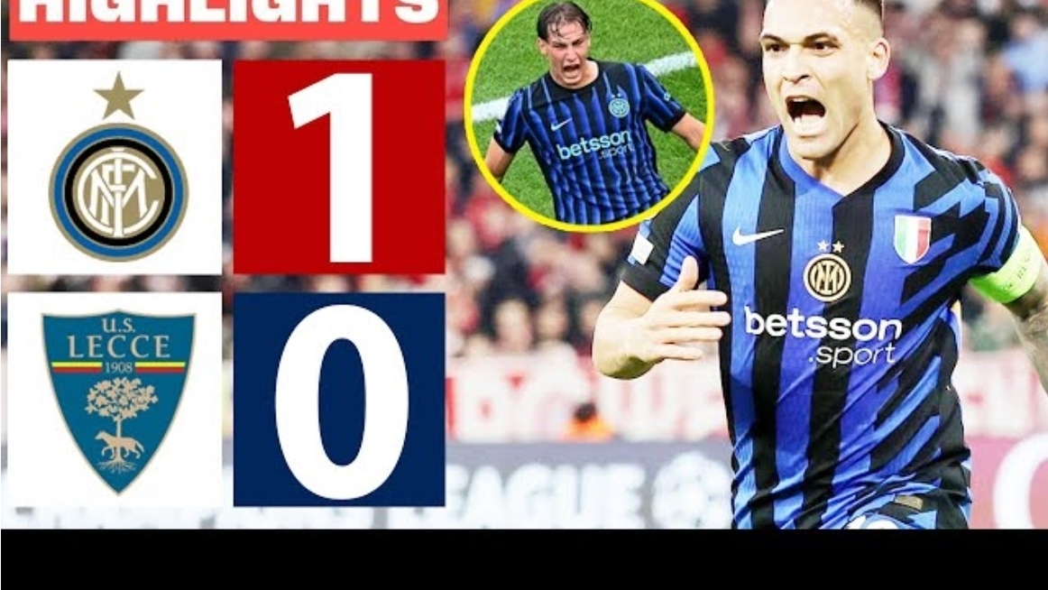 Интер - Лечче 1:0. Обзор матча. 16 тур. 2025/2026 смотреть онлайн