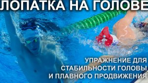 Лопатка на лбу: упражнение для баланса и правильного положения головы в кроле