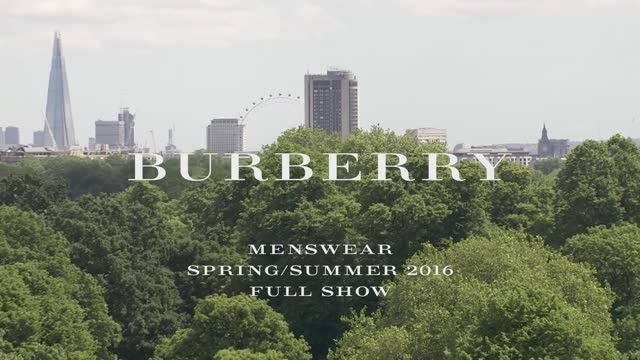 Показ мужской коллекции Burberry весна-лето 2016