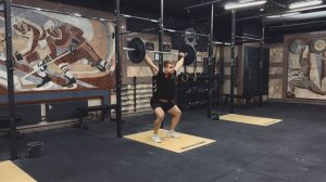 Рывок штанги с Пола в стойку с паузой в приеме | Power snatch with pause in catch