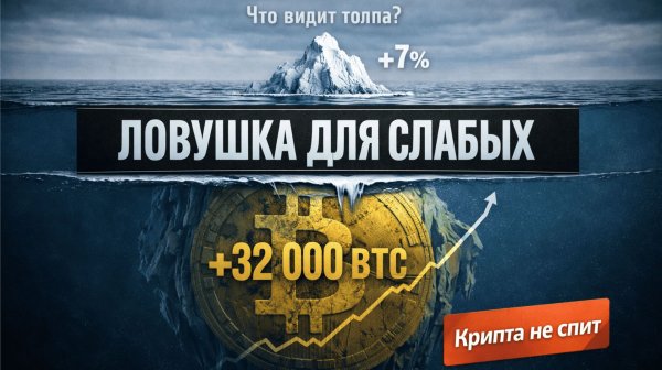 Биткоин: Толпа в панике продает, а Киты покупают. Что происходит? | Крипта не спит 15.01.2026