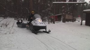 " Серебро севера " (9) Деревня ездовых собак. На снегоходе