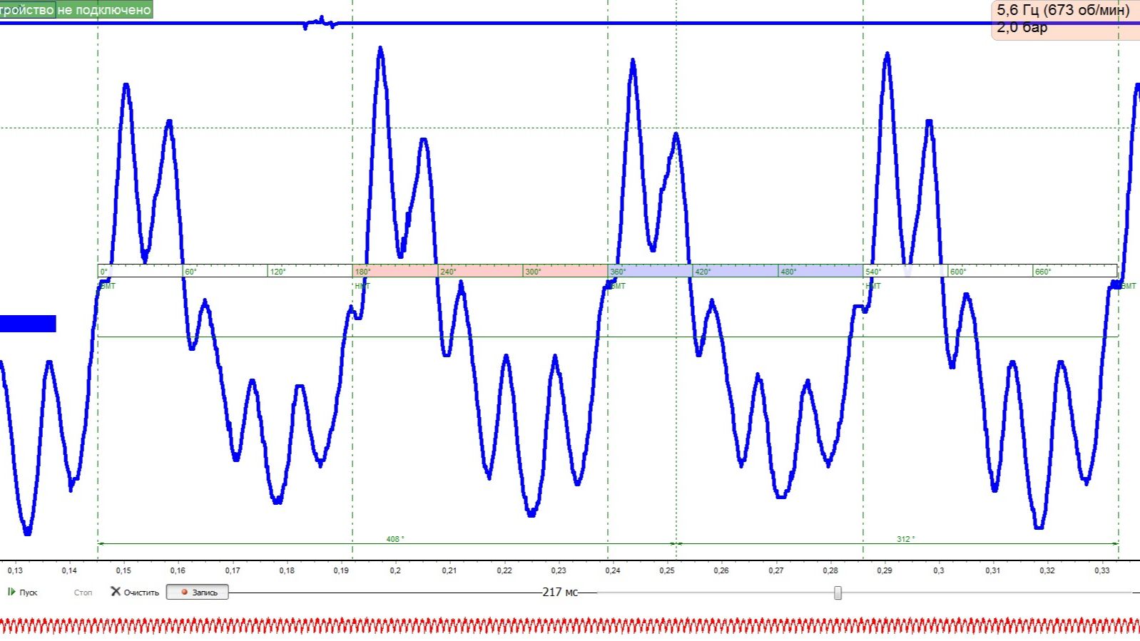 Датчик разряжения.Часть 1. Осциллограмма подробный разбор .Осциллограф. смотреть онлайн