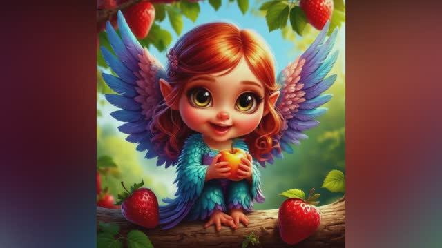 Мифические существа едят милые няшки мультик для детей АСМР красивые малыши с большими глазками смотреть онлайн