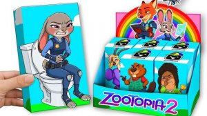 ЗВЕРОПОЛИС DIY! ТУАЛЕТНОЕ БЕЗУМИЕ! ДЕЛАЕМ МУЛЬТИК СВОИМИ РУКАМИ ВЫРЕЗАЕМ ПЕРСОНАЖЕЙ МУЛЬТА РЕАКЦИЯ