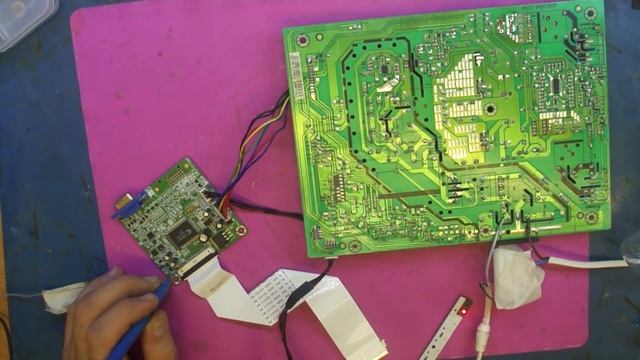 Ремонт монитора ACER V223W.