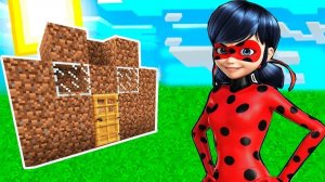 ВСТРЕТИЛ ЛЕДИ БАГ И ЩЕНЯЧИЙ ПАТРУЛЬ И ПОСТРОИЛ ИМ ДОМ В МАЙНКРАФТ