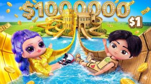 Кейпоп Охотницы на Демонов! Домики за 1$ vs 1,000,000$! Поделки для кукол ЛОЛ ОМГ!