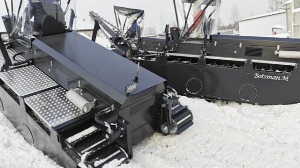 Многофункциональная самоходная машина-амфибия Botsman M, ледорез,бара,камышекосилка,очистка водоема
