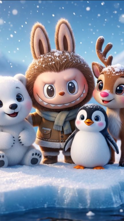 ЛАБУБУ НА СЕВЕРНОМ ПОЛЮСЕ + ВЕСЁЛЫЕ Песенки и Мультики для Детей