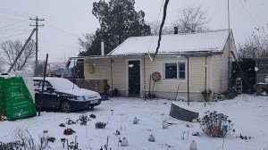 Вот это зима на Кубани. Наш обед.