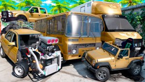 Угнал кучу золотых чит тачек у мажора в GTA 5! Битва воров в ГТА 5 Онлайн!