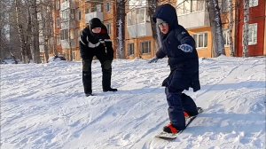 НОВИЧКИ НА СНОУБОРДЕ Лежу и смотрю на небо