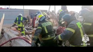 Появились кадры с места взрыва газа в частном доме в Уссурийске