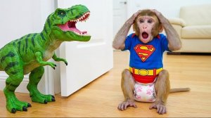 Мультики для детей, обезьянка занимается уборкой, детям, видео про обезьянку/обезьянка