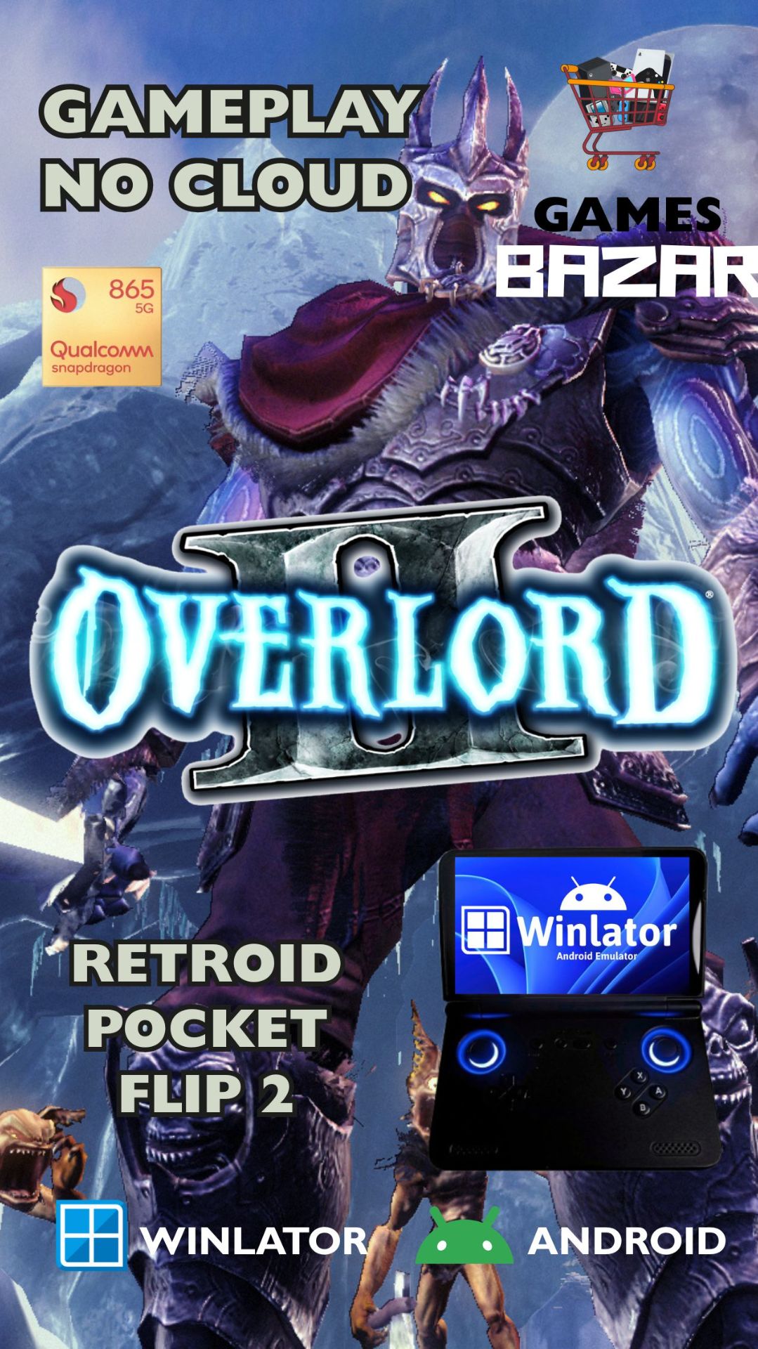 Overlord 2 на андроид геймплей Winlator v10.1 Retroid pocket flip 2 #winlator #games #emulator смотреть онлайн