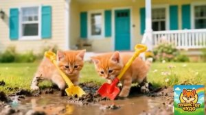 МУЛЬФИЛЬМ ДЛЯ ДЕТЕЙ, Котята помагают маме с уборкой