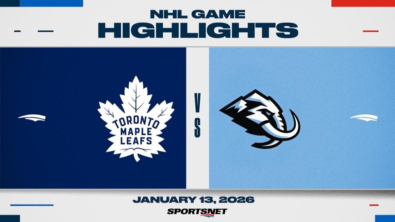 14.01.2026 | ОБЗОР МАТЧА | Юта Мамонт - Торонто Мэйпл Лифс | Highlights смотреть онлайн