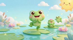 Прыг‑скок, ква‑ква‑ква 🐸 Новая веселая песня про лягушат | Детские песни и танцы для малышей