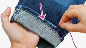 Как портные подшивают джинсы: повторяем в домашних условиях