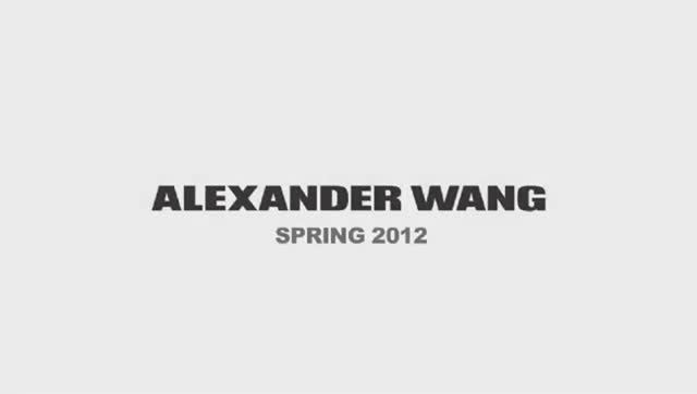 Показ коллекции Alexander Wang весна-лето 2012