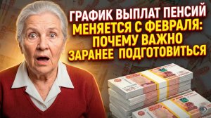 График выплаты пенсий в феврале 2026 года: точные даты