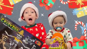 Рождество! ЗООНОМАЛИЯ и ЯЙЦО ДИНОЗАВРА от Деда Мороза! Новый Год | Хобби Ди