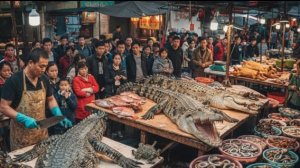 необычная китайская уличная еда