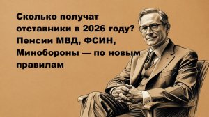 Пенсии военным пенсионерам в 2026 году