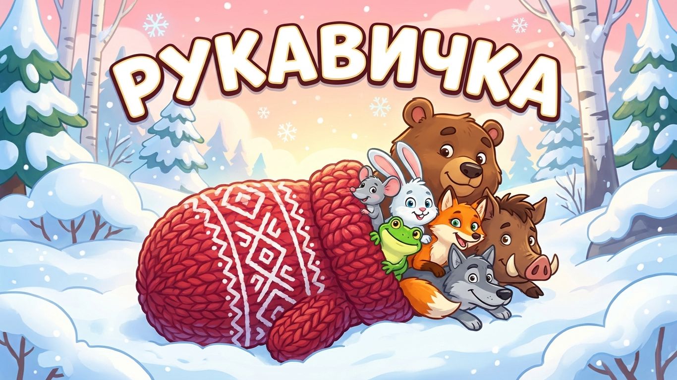 Рукавичка — добрая русская сказка | Детский мультфильм ❄️🐾 смотреть онлайн