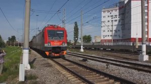 Лето 2020. Щербинка. Электровоз 2ЭВ120-002