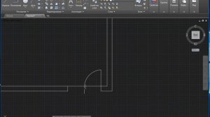 AutoCAD-Пример чертежа комнаты
