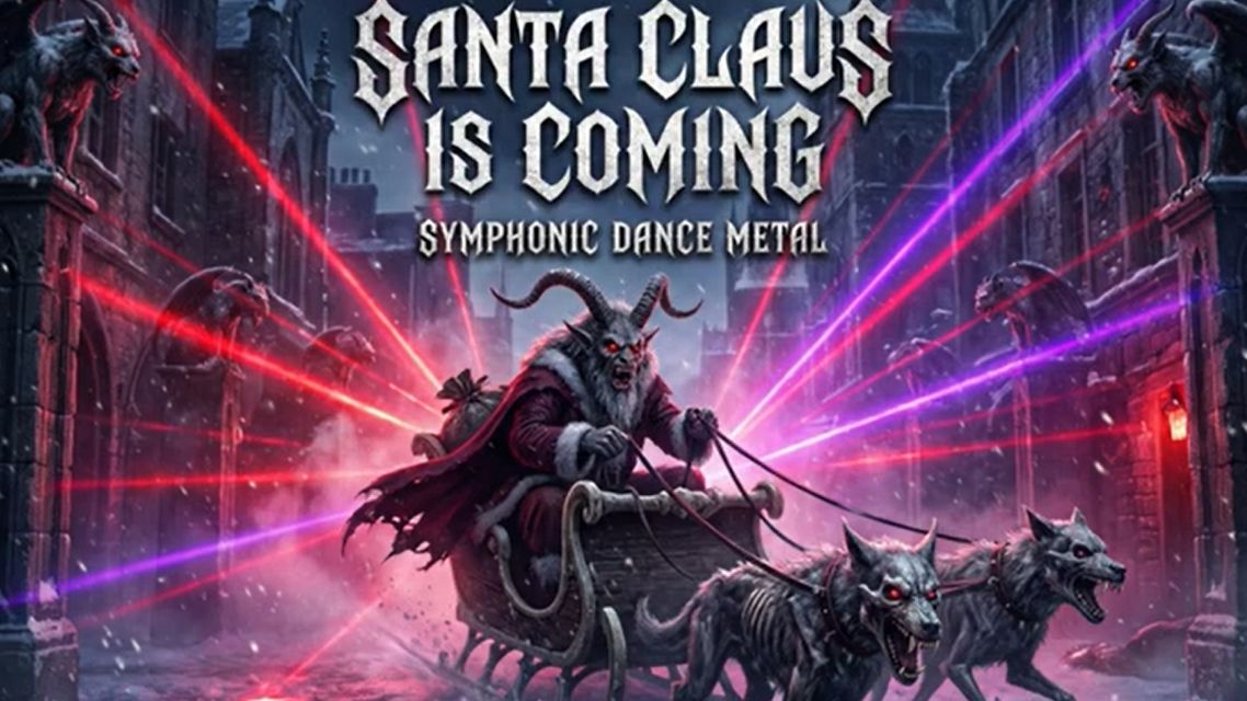Santa Claus Is Coming To Town SYMPHONIC DANCE METAL The Beast Is Coming - AI Music смотреть онлайн