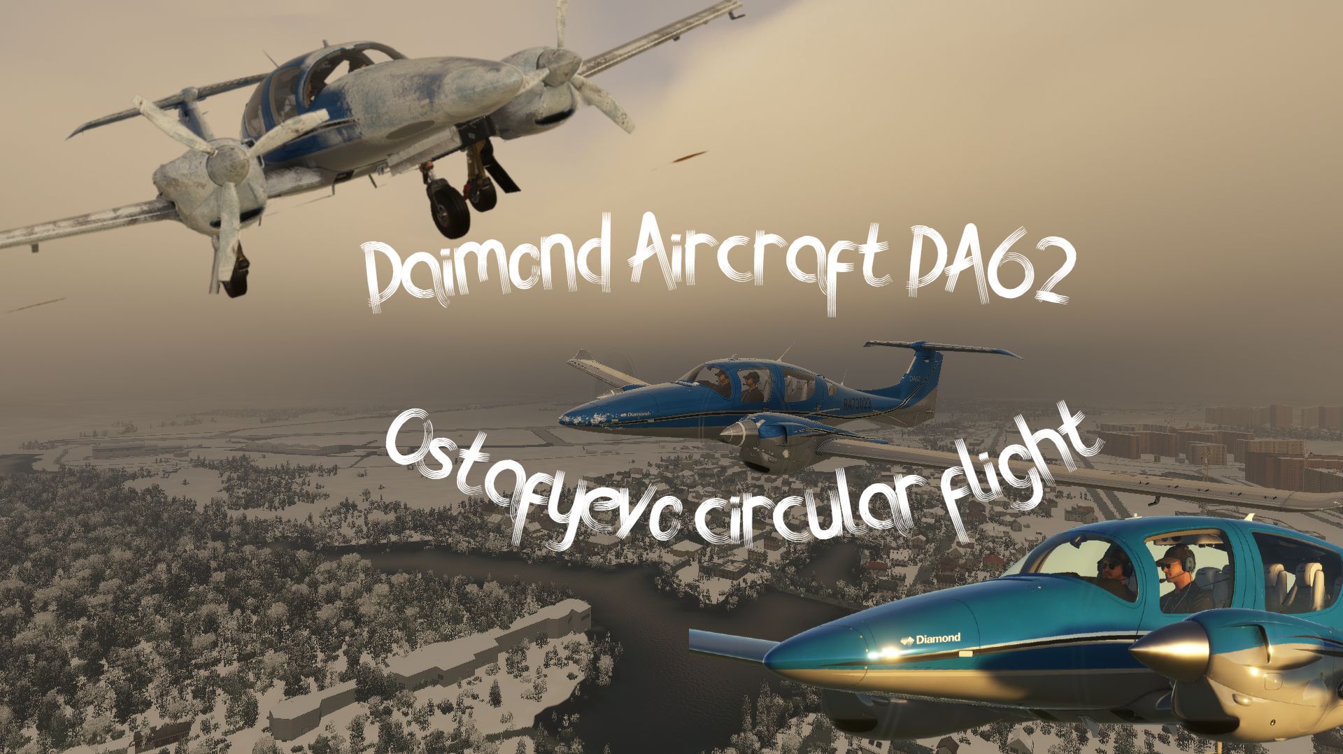 Daimond Aircraft DA62 ostafyevo flight+guide for cockpit preparation and flight смотреть онлайн