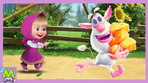 Маша и Медведь против Говорящего Бубы.Кто Быстрее в Гонках на Скорость.Игровой Мультик