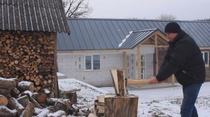 Сельская жизнь Зимой. Строим не смотря на суровые морозы. Жизнь в Деревне