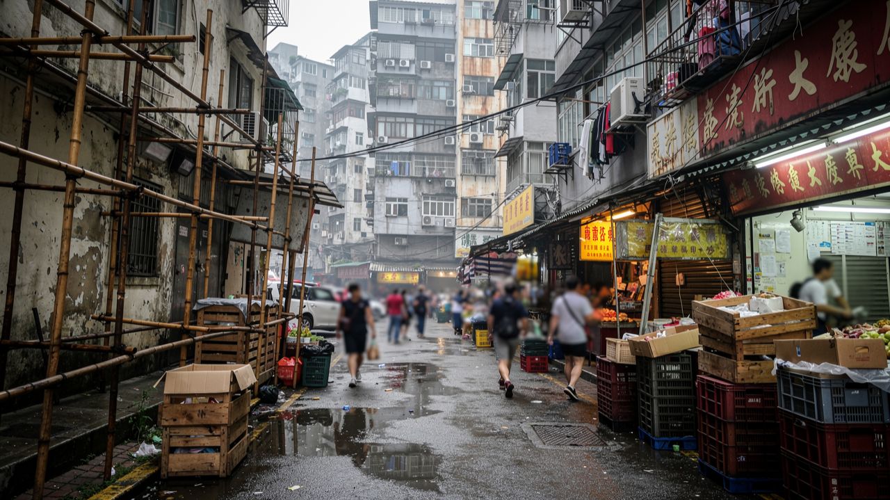 Настоящий Гонконг высотки рынки и ритм большого города 🚶♂️✨ смотреть онлайн
