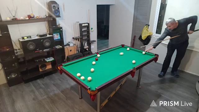 Тест бильярд дома.Видео в горизонте