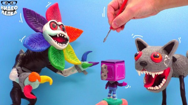 Лепим Монстров Роблокс МИР ДЕНДИ  Roblox Dandy's World ▶ Видео Лепка