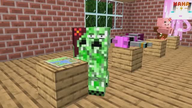 Веселый класс Херобрина Часть 3 (анимация Minecraft) смотреть онлайн