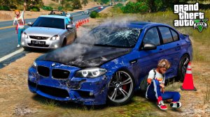 ВИТЯ ОПЕР РАЗБИЛСЯ НА BMW M5 F10 НА ТРАССЕ ! - ЖИЗНЬ ПЕРЕКУПА В GTA 5