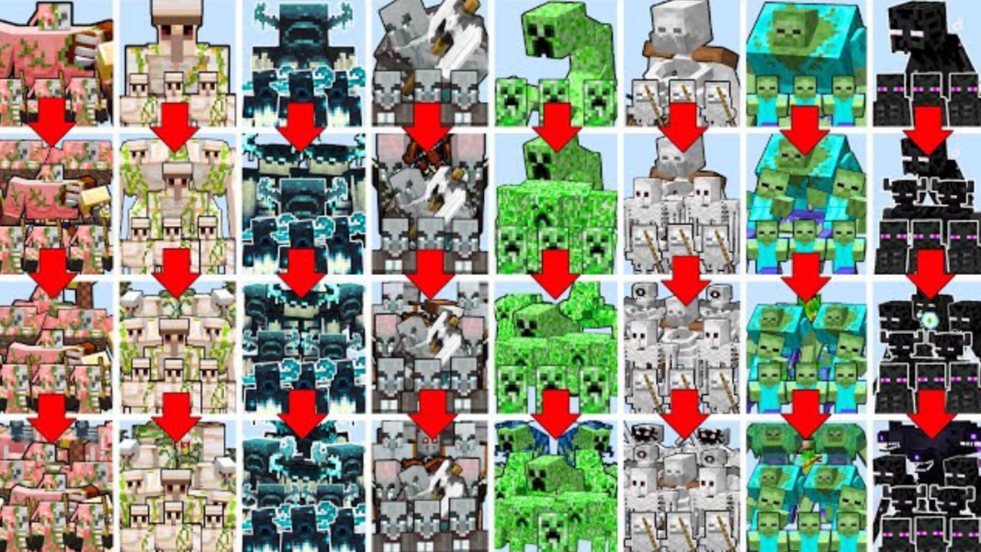 ТУРНИР С УВЕЛИЧЕНИЕМ АРМИИ МОБОВ В МАЙНКРАФТЕ смотреть онлайн