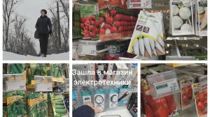 Середина  января 2026 года. Прогулка в гипермаркет. Отдел сад-огород Ашан. Много семян и недорого.