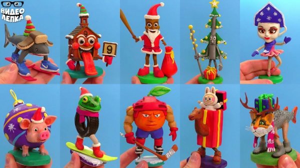 Все BRAINROT мемы Лепим Новогодний Брейнрот ► Видео Лепка